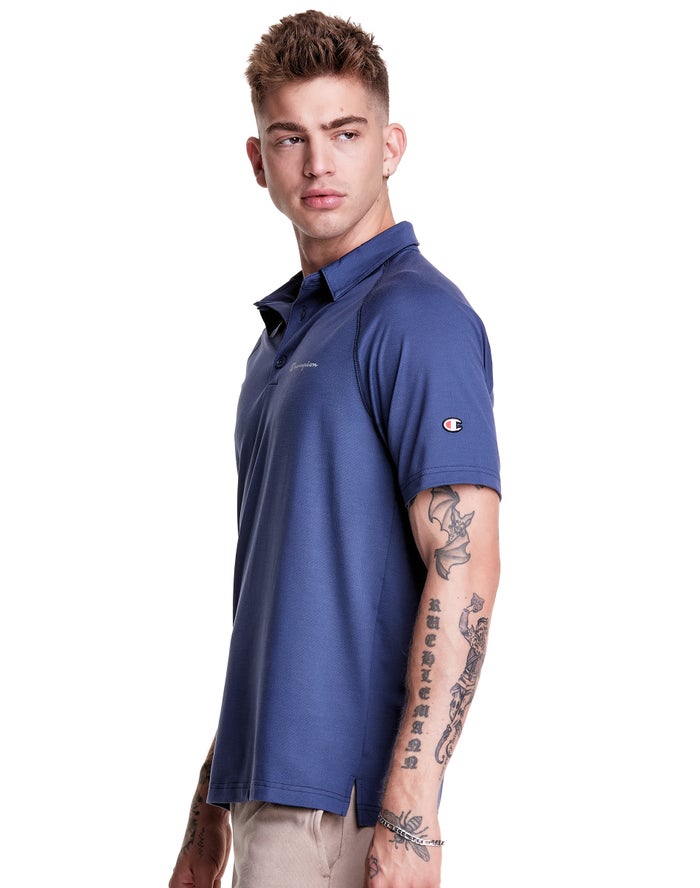 Camiseta Champion Hombre - Sport Polo ( Azules ) 9307162-VW